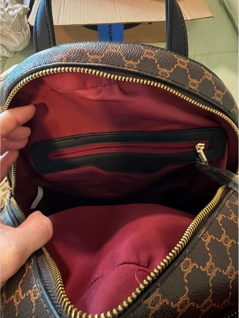 Brown Backpack Purse
